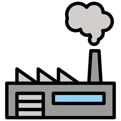 Exhaust Gases Factory Emoji from OpenMoji Emoji Set