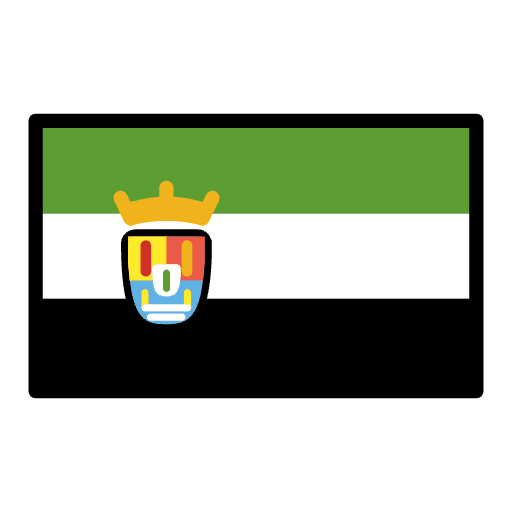 Extremadura Flag Element from OpenMoji Emoji Set
