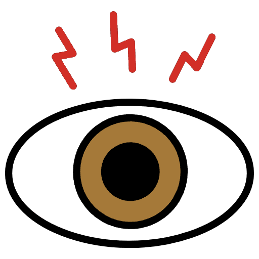 Eye Pain Emoji from OpenMoji Set