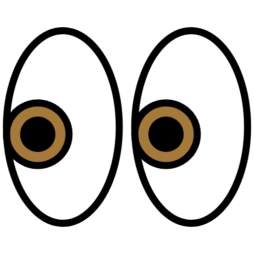 Eyes Emoji from OpenMoji Emoji Set