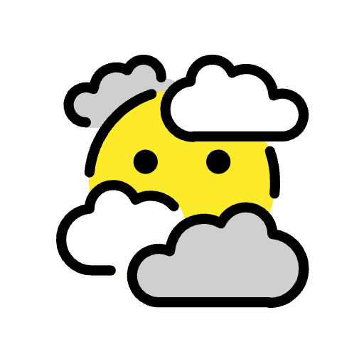 Face In Clouds Emoji from OpenMoji Emoji Set