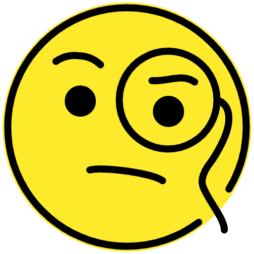 Face With Monocle Emoji from OpenMoji Emoji Set
