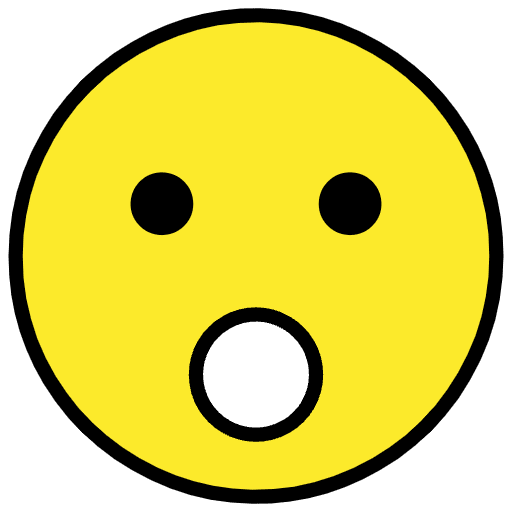 Face With Open Mouth Emoji from OpenMoji Set