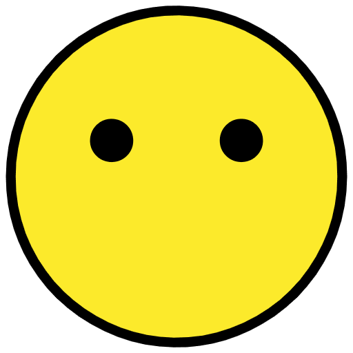 Face Without Mouth Element from OpenMoji Emoji Set