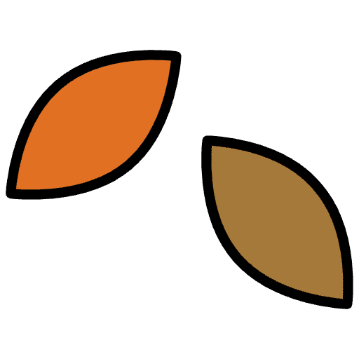 Fallen Leaf Element from OpenMoji Emoji Set