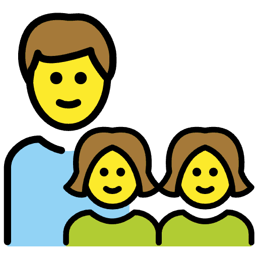 Family Man Girl Girl Emoji from OpenMoji Set