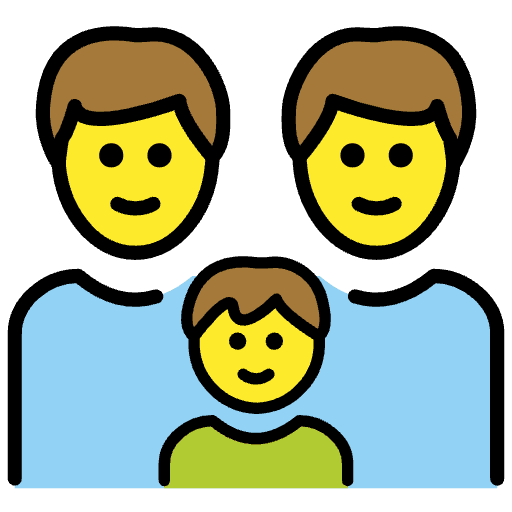 Family Man Man Boy Element from OpenMoji Emoji Set