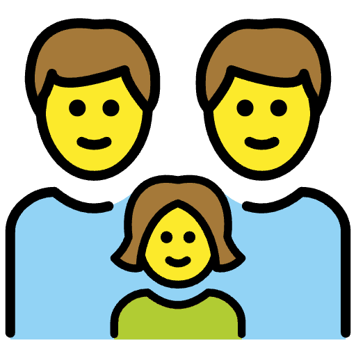 Family Man Man Girl Emoji from OpenMoji Emoji Set