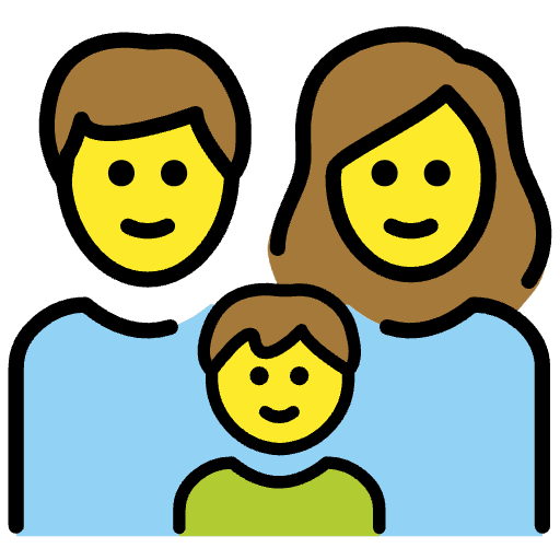 Family Man Woman Boy Element from OpenMoji Emoji Set