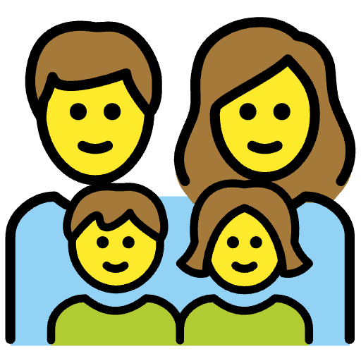 Family Man Woman Girl Boy Element from OpenMoji Emoji Set
