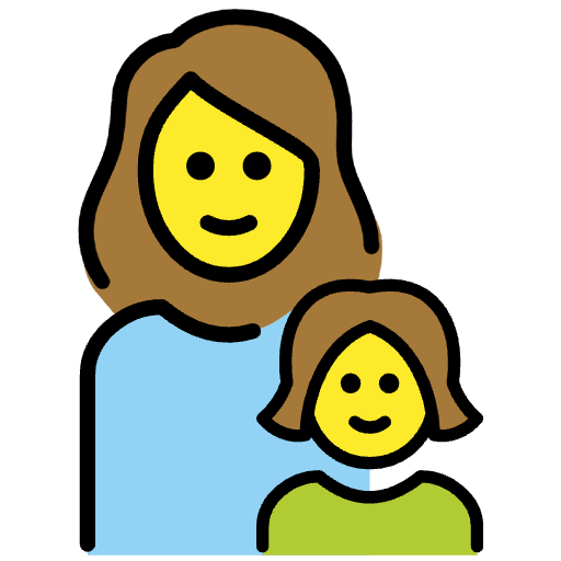 Family Woman Girl Emoji from OpenMoji Set