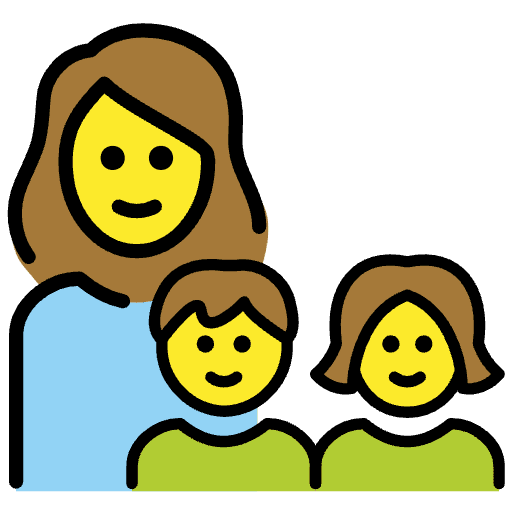 Family Woman Girl Boy Emoji from OpenMoji Emoji Set