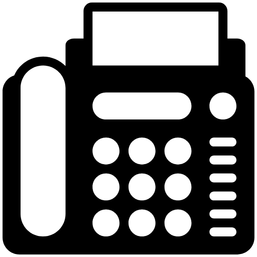 Fax Machine High Contrast Emoji from Fluent Emoji High Contrast Set