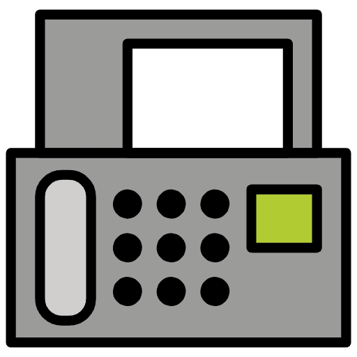 Fax Machine Element from OpenMoji Emoji Set