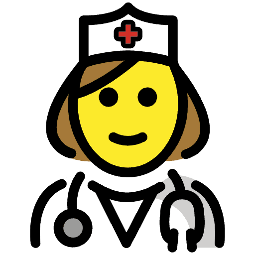 Female Doctor Element from OpenMoji Emoji Set