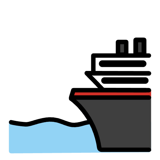 Ferry Element from OpenMoji Emoji Set