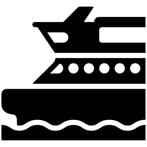 Ferry High Contrast Element from Fluent Emoji High Contrast Set