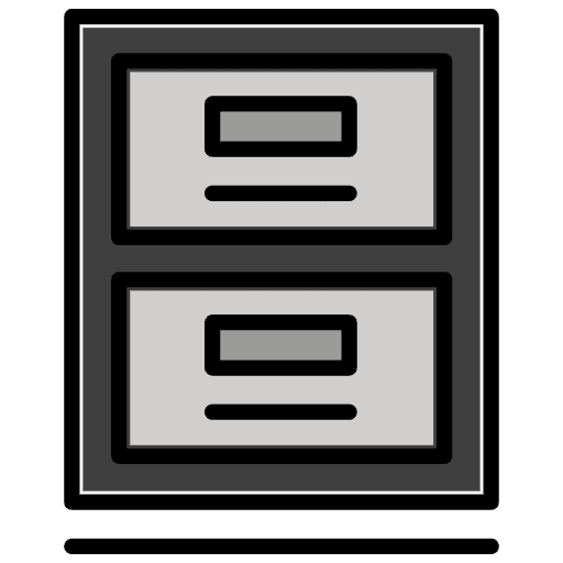 File Cabinet Emoji from OpenMoji Emoji Set