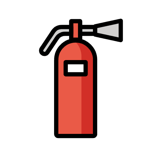 Fire Extinguisher Emoji from OpenMoji Emoji Set