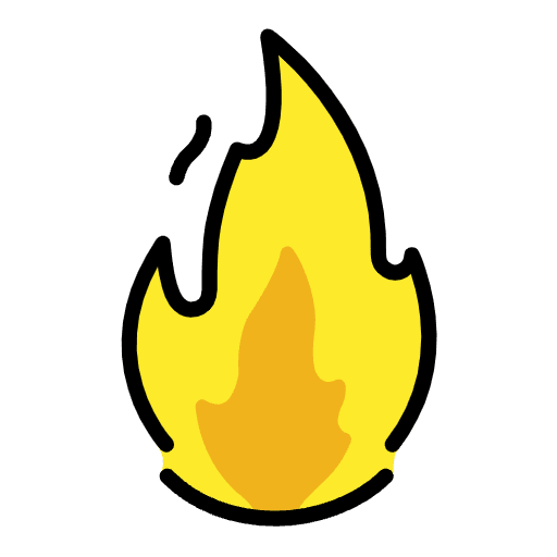 Fire Emoji from OpenMoji Emoji Set