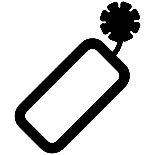Firecracker High Contrast Emoji from Fluent Emoji High Contrast Set