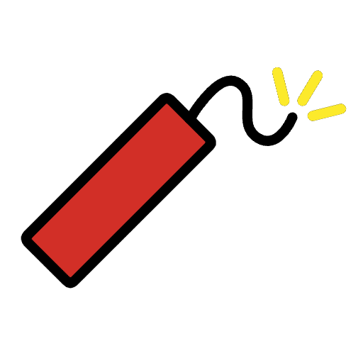 Firecracker Emoji from OpenMoji Set