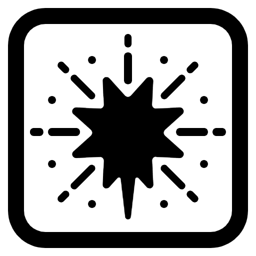 Fireworks High Contrast Emoji from Fluent Emoji High Contrast Set