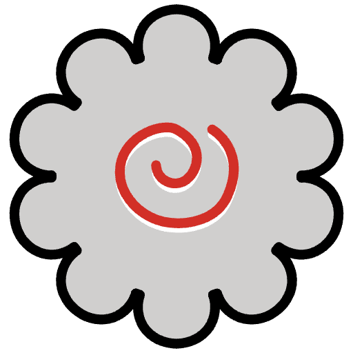 Fish Cake With Swirl Emoji from OpenMoji Emoji Set