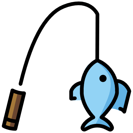 Fishing Pole Emoji from OpenMoji Emoji Set