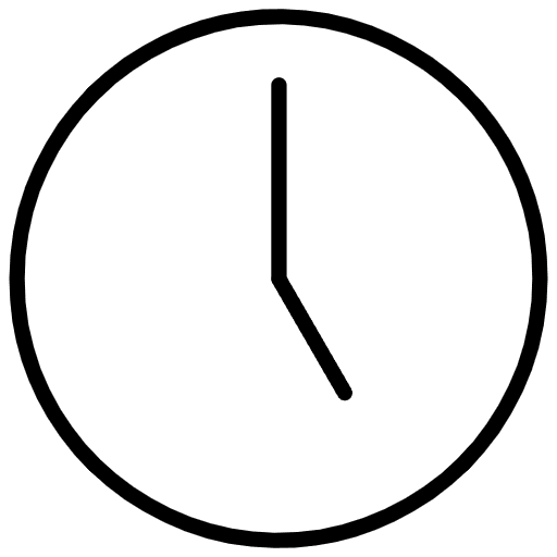 Five O’clock Emoji from OpenMoji Emoji Set