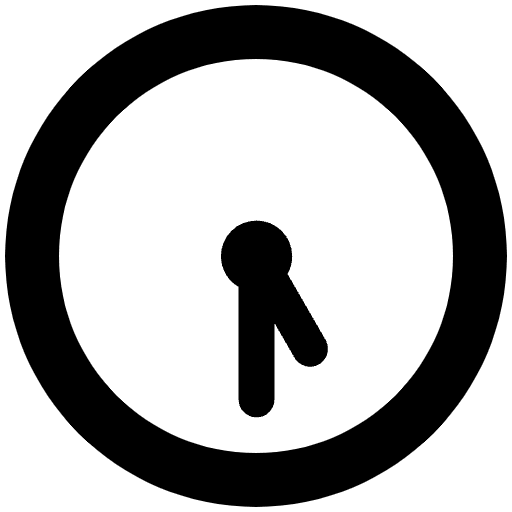 Five Thirty High Contrast Emoji from Fluent Emoji High Contrast Set