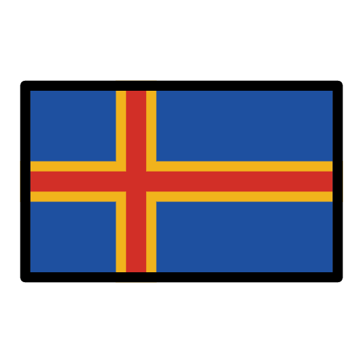 Flag Åland Islands Emoji from OpenMoji Emoji Set