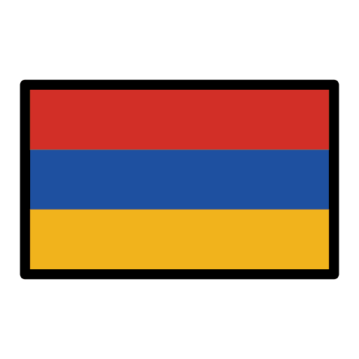 Flag Armenia Emoji from OpenMoji Emoji Set