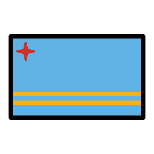 Flag Aruba Element from OpenMoji Emoji Set