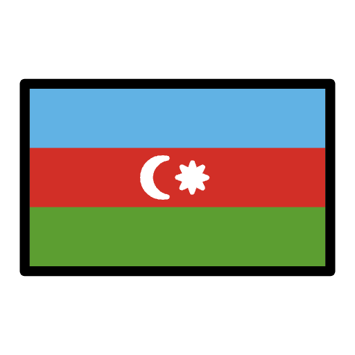 Flag Azerbaijan Emoji from OpenMoji Emoji Set