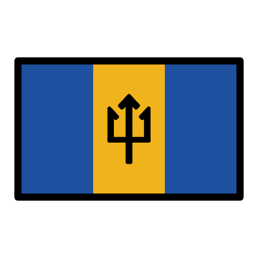 Flag Barbados Emoji from OpenMoji Set