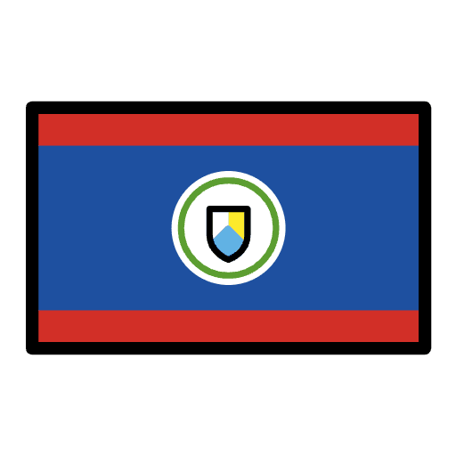 Flag Belize Element from OpenMoji Emoji Set