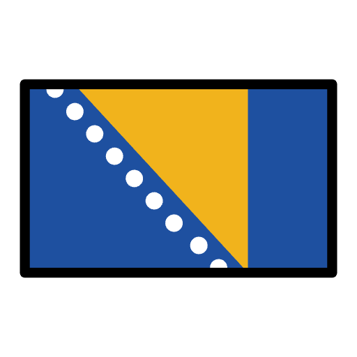 Flag Bosnia & Herzegovina Emoji from OpenMoji Set