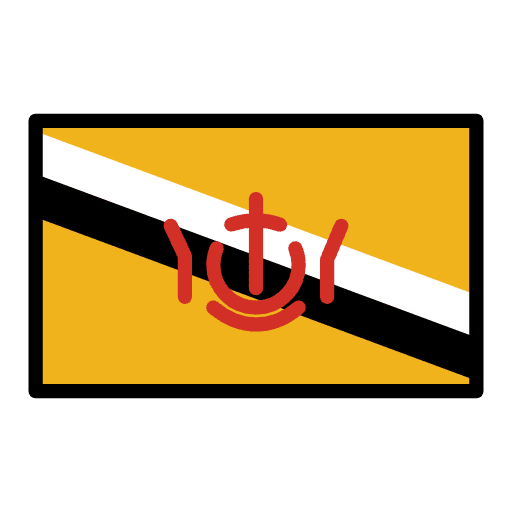 Flag Brunei Emoji from OpenMoji Set
