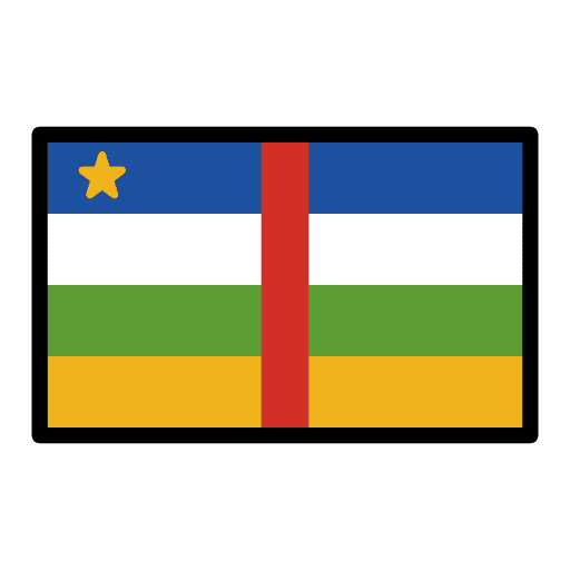 Flag Central African Republic Emoji from OpenMoji Emoji Set