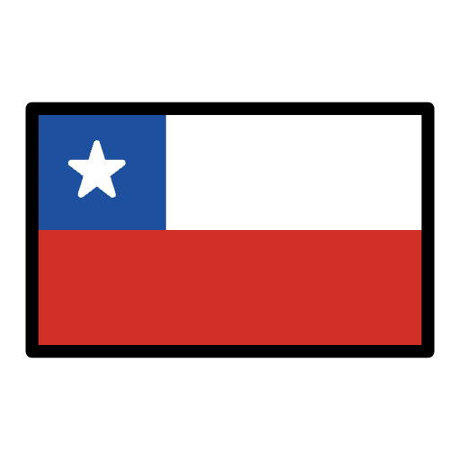 Flag Chile Emoji from OpenMoji Emoji Set