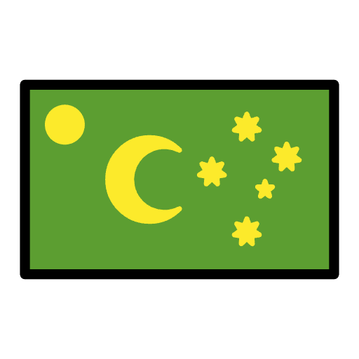 Flag Cocos Keeling Islands Element from OpenMoji Emoji Set