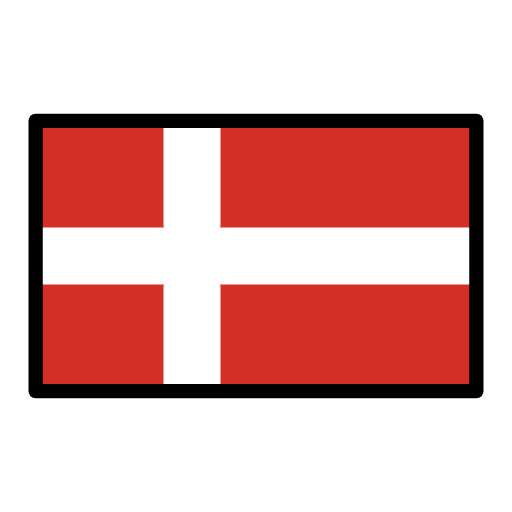 Flag Denmark Emoji from OpenMoji Emoji Set
