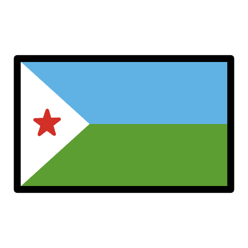 Flag Djibouti Emoji from OpenMoji Set