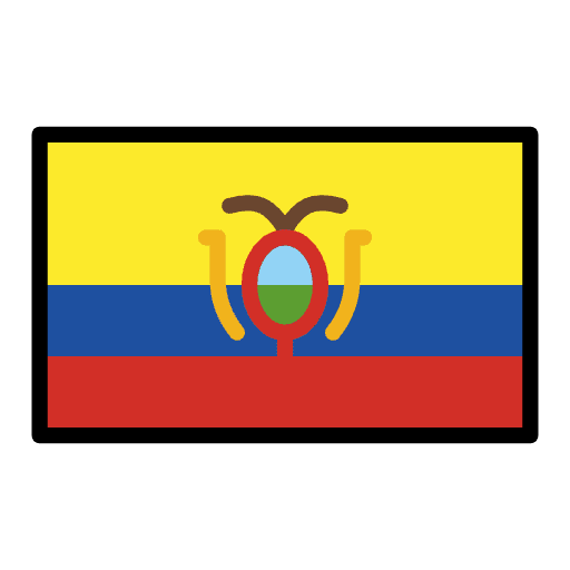 Flag Ecuador Element from OpenMoji Emoji Set