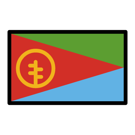 Flag Eritrea Emoji from OpenMoji Emoji Set
