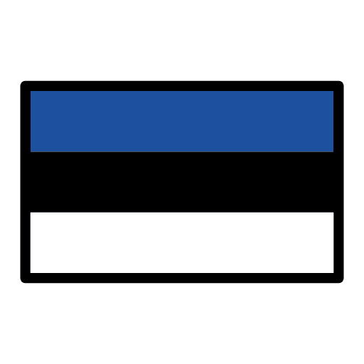 Flag Estonia Emoji from OpenMoji Emoji Set