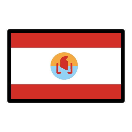 Flag French Polynesia Emoji from OpenMoji Emoji Set