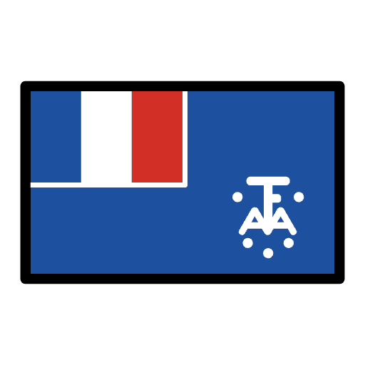 Flag French Southern Territories Emoji from OpenMoji Emoji Set