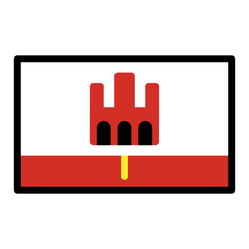 Flag Gibraltar Element from OpenMoji Emoji Set